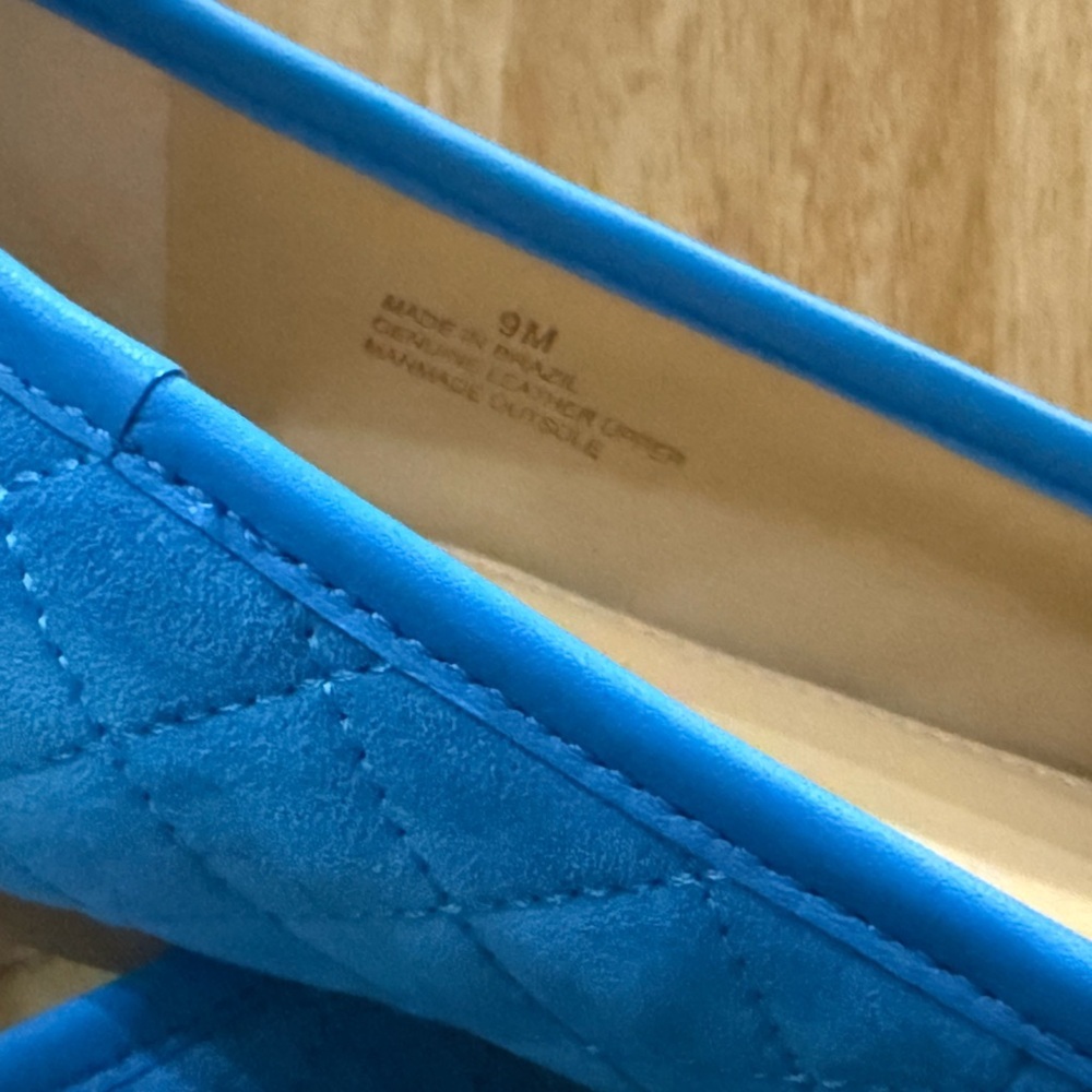 Talbots BLAIR CAP TOE QUILTED BALLET FLATS - SUEDE - Picture 4 of 8